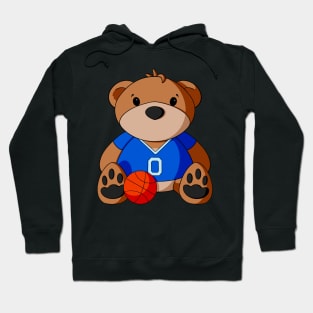 Basketball Player Teddy Bear Hoodie